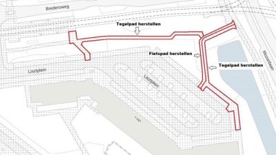 Werkzaamheden Lisztplein kaart